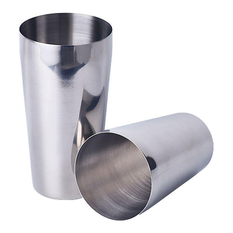 Big Stainless Steel Cocktail Boston Bar Shaker Easy to Use for Alcoholic Drinks