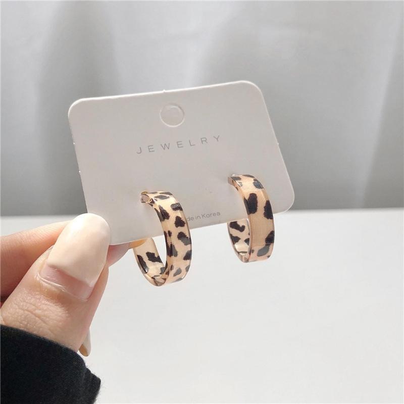 Acrylic Hoop Earrings Women's Circle Earrings Boho Style Earring Fashion Jewelry