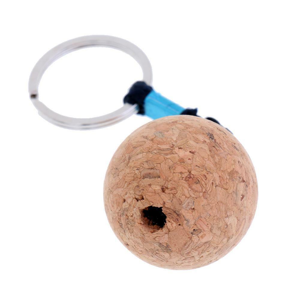 35mm Floating Cork Keyring Water Buoyant Key Ring Marine Sailing  Float