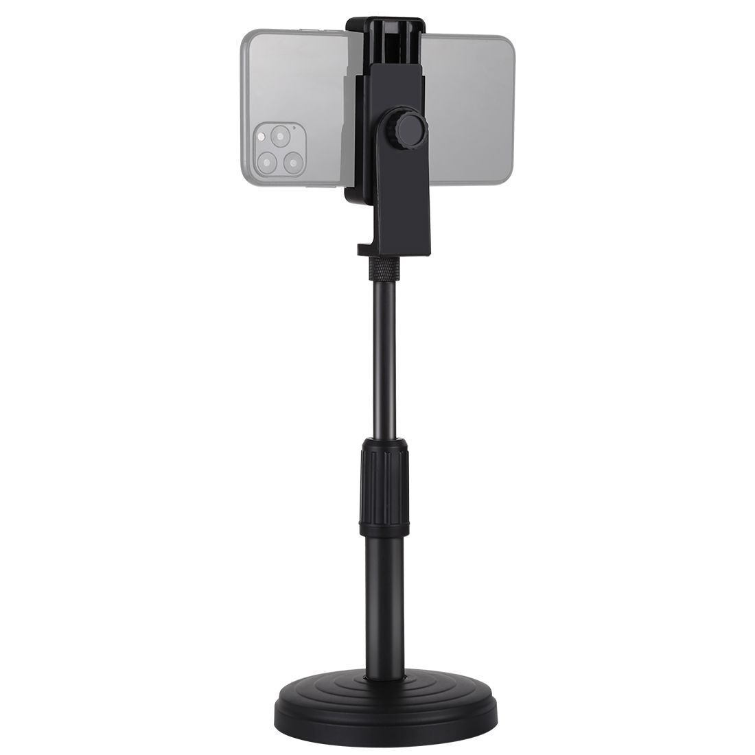 Live Streaming Holder Desktop Tripod Smartphone Clamp For LED Ring Video Light