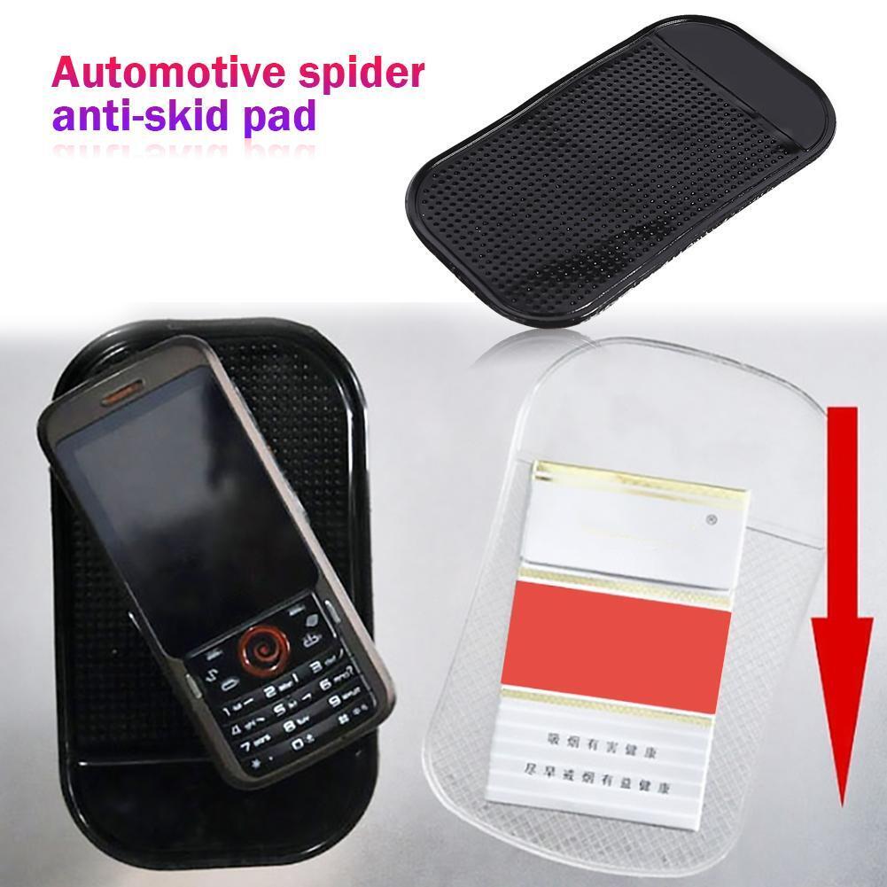 Car Magic Anti Slip Mat Dashboard Sticky Pad Phone Holder (Small Black)