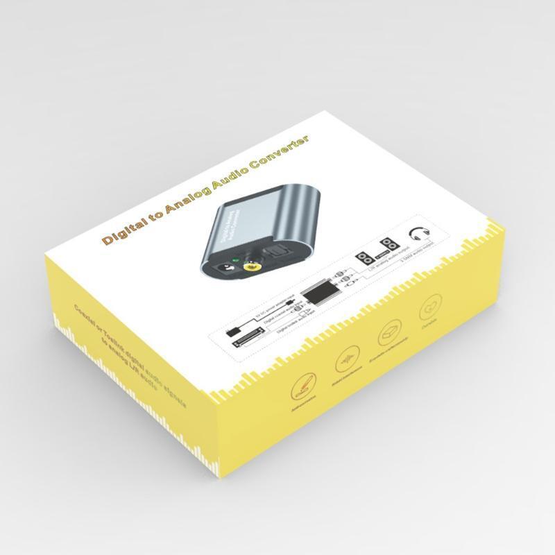 Digital Optical Coaxial To Analog RCA L/R Audio Adapter Converter USB Adapter