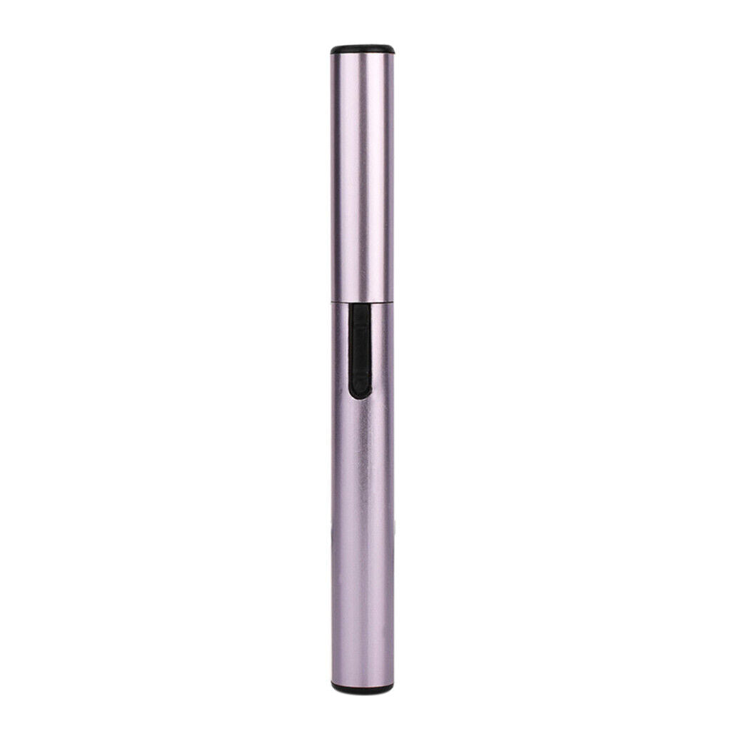 Heated Electric  Curler  Curling Brush with Comb Purple