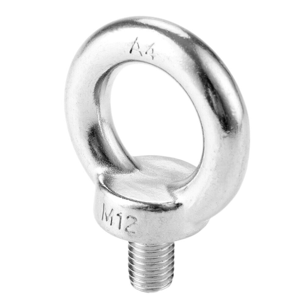 Marine Grade Stainless Steel Lifting Eye Bolts Screws Eyebolts M12 for mining