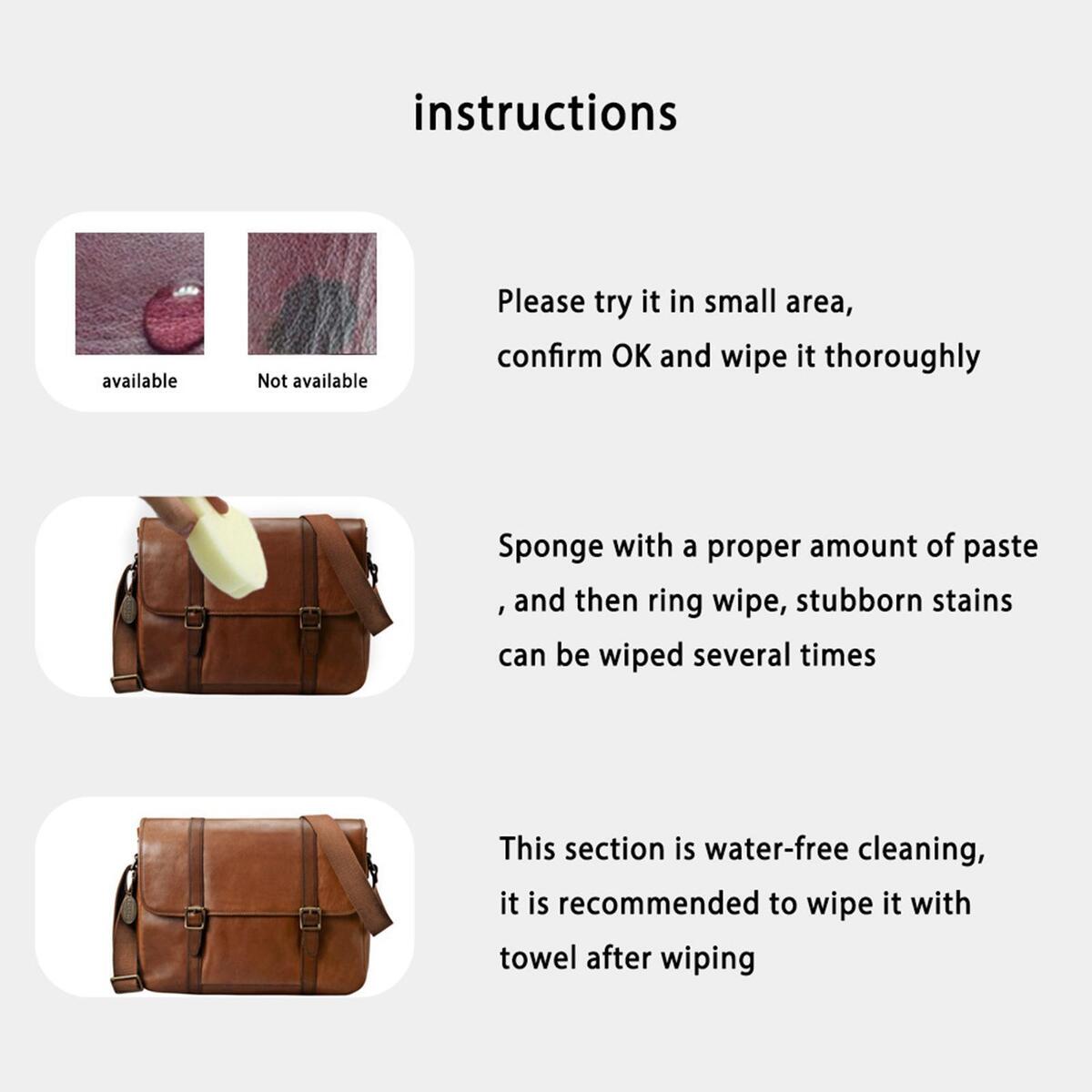 Multifunctional Leather Restorer for Car Couches Leather Bags Sofa,