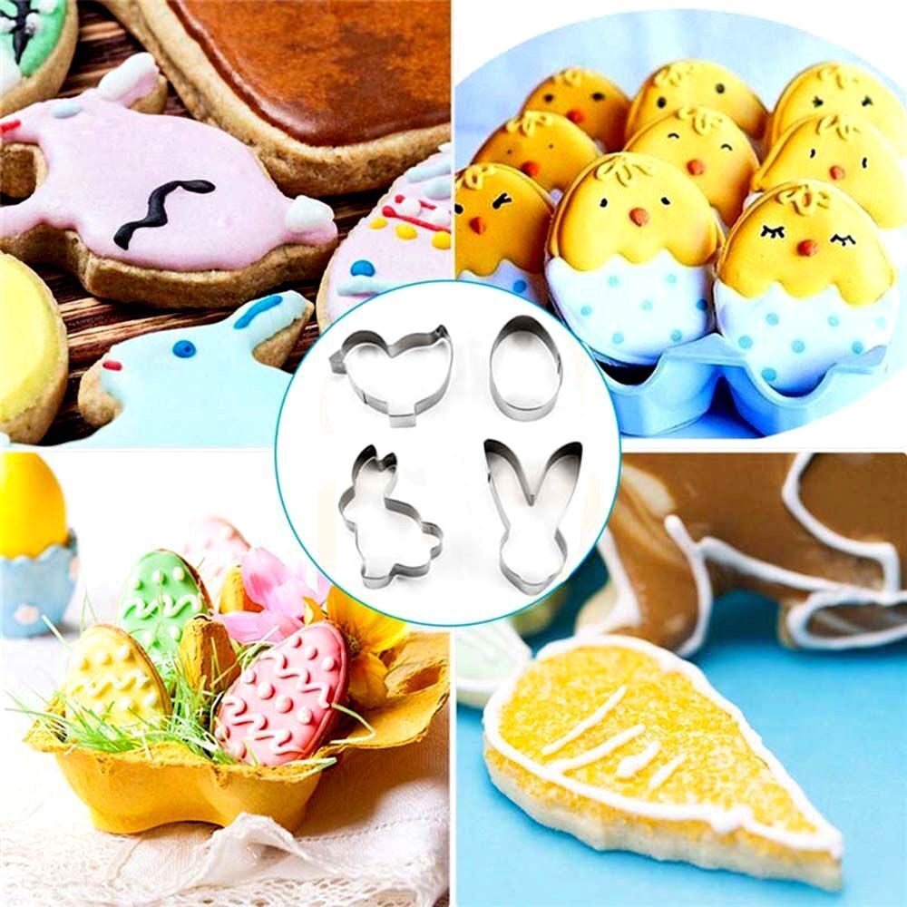 Rabbit Chick Easter Biscuit Mould Cookies Cutter Cake Mold Easter Egg