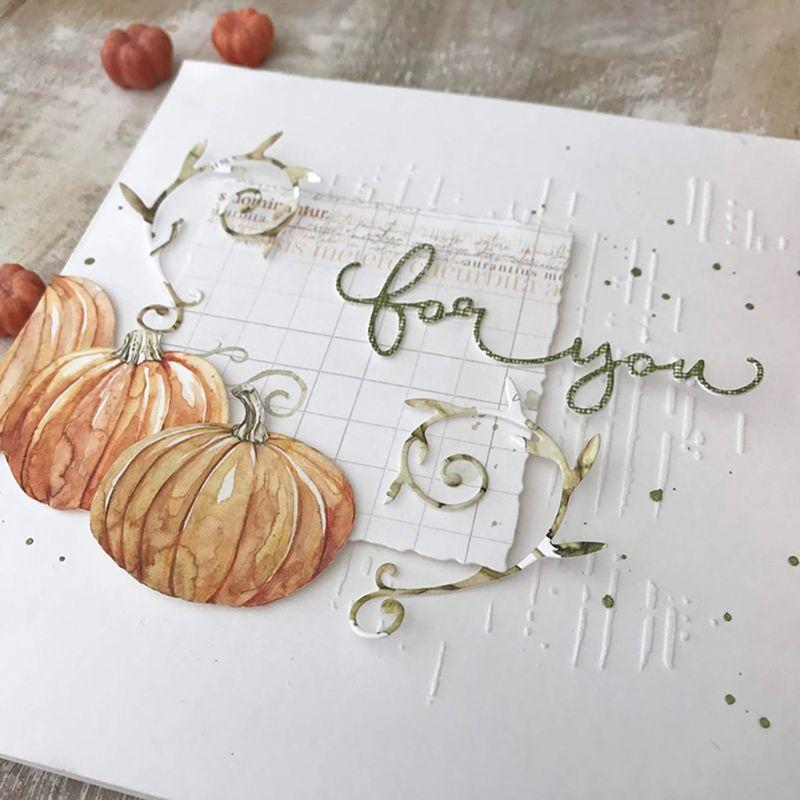 For You Metal Cutting Dies Stencil DIY Scrapbooking Album Stamp Paper Card Craft