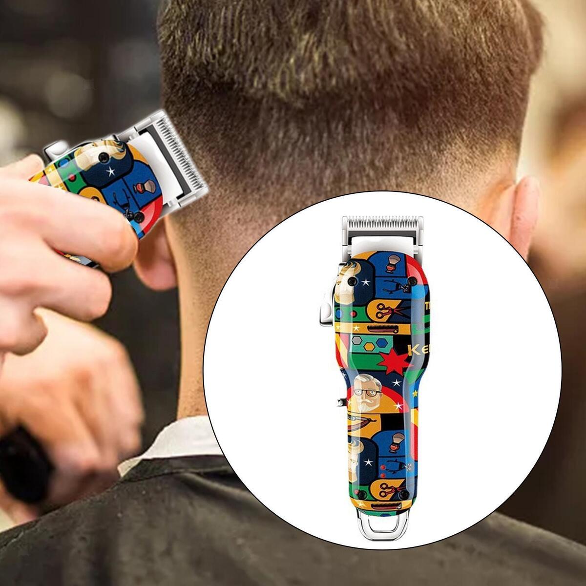 Electric Hair Clipper Haircut 2000mAh Portable with Guide Comb for Salon