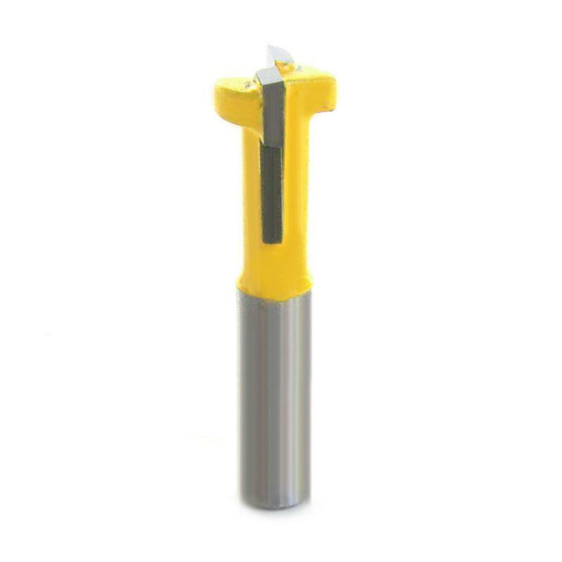 3/8'' T-Slot Cutter 1/4'' Shank Steel Handle Milling Woodworking Router Bit