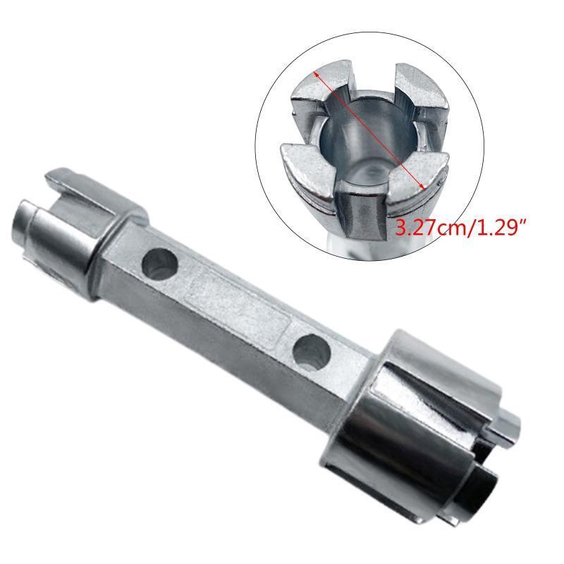 Tub Drain Remover & Basin Wrench Dual Ended Ratchet Wrench Aluminum Alloy Spanne