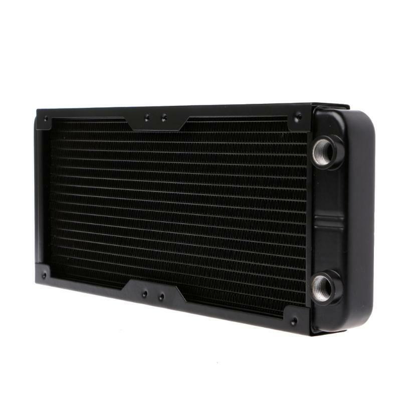 240mm Computer Radiator Water Cooler for 2 120mm CPU Fans Cooling Heatsink DIY