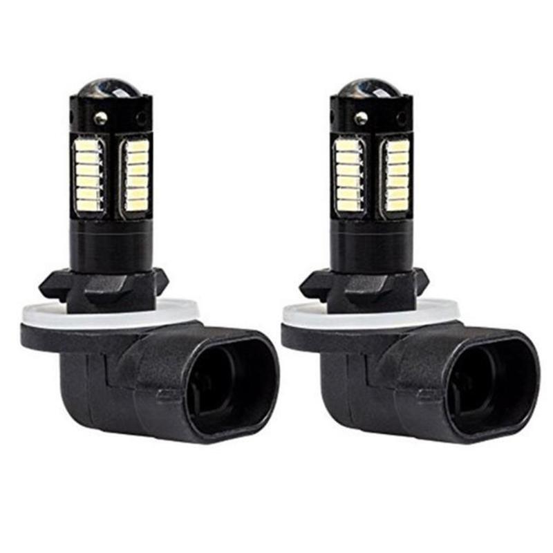 DRL Lamps Bulbs LED Replacement Bulbs White Car Fog Lights 4014 880 881 889 H27