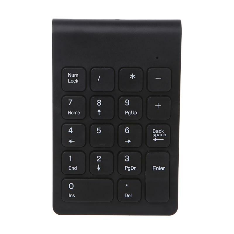 Portable 2.4G Wireless Digital Keyboard USB Number Pad 18 Keys Numeric Keypad