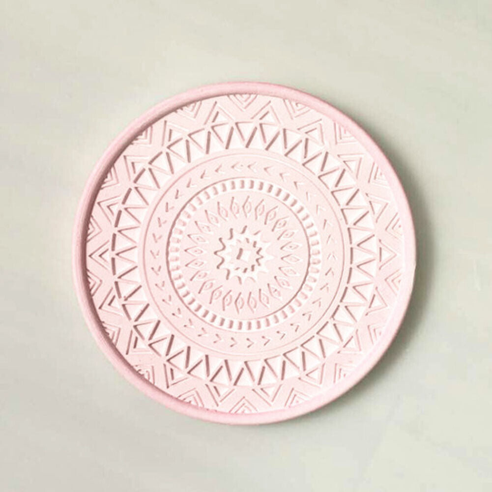 4pcs Drink Coaster Table Placemats Silicone Heat-resistant Coffee Cup Mats