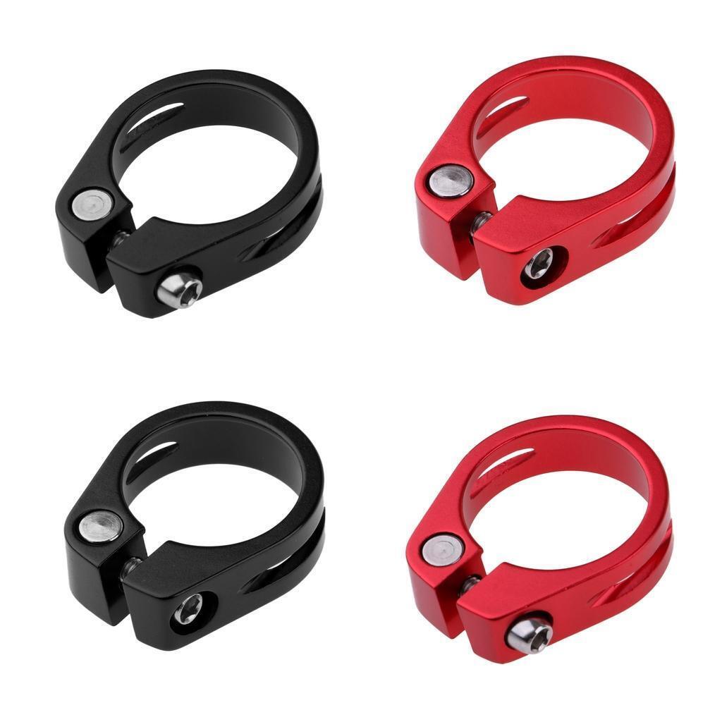 2Pc Bike Seat Post Clamp Ultralight Quick Release Lock Bicycle Seatpost Clip