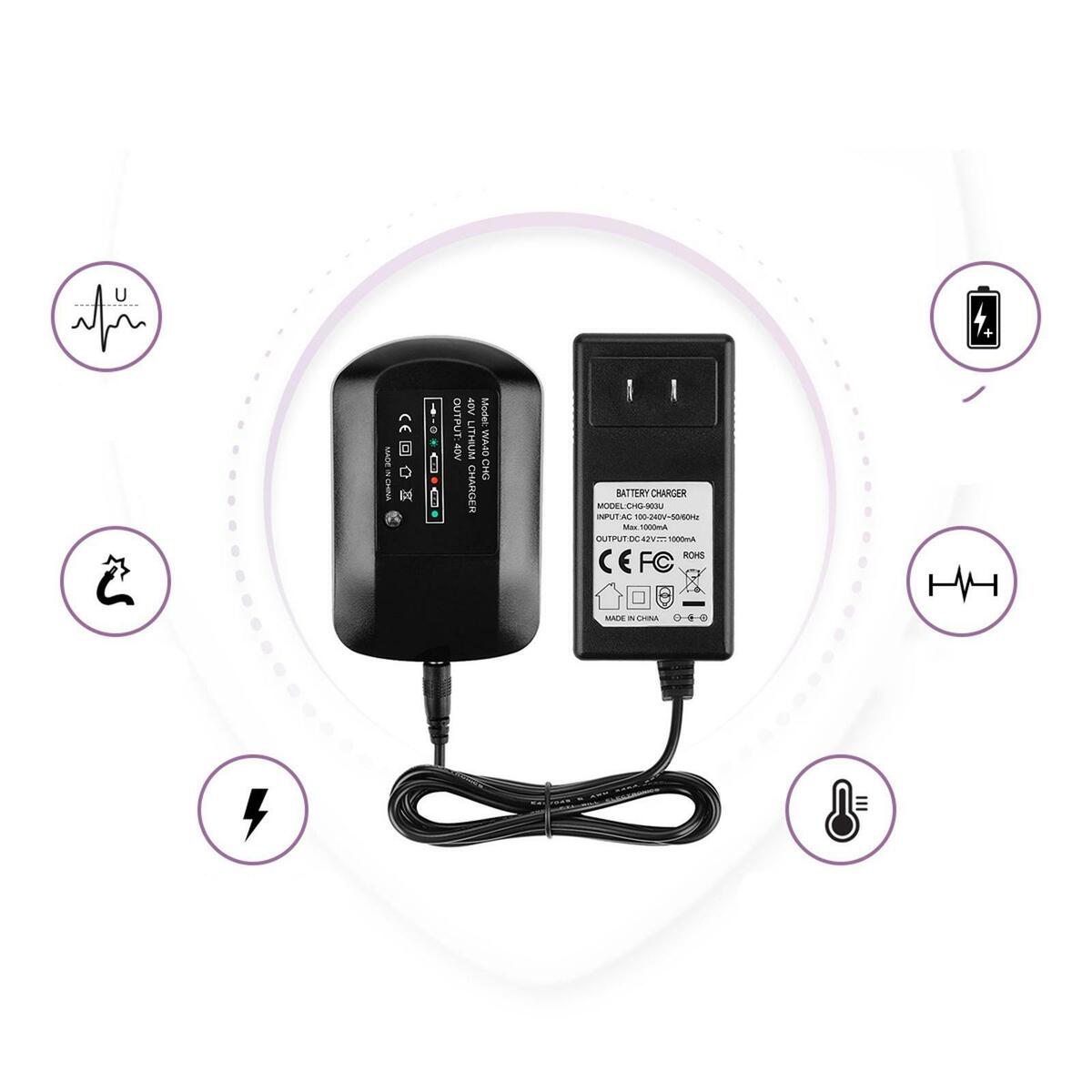 40V Universal  Battery Charger for WG380 WG580 Battery