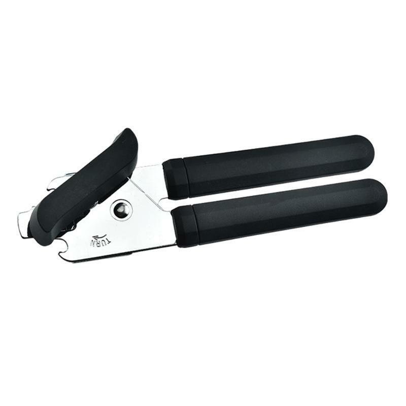 Can Openers with Comfortable Handle & Knob Smooth Edge Safely Cut Save Time Tool