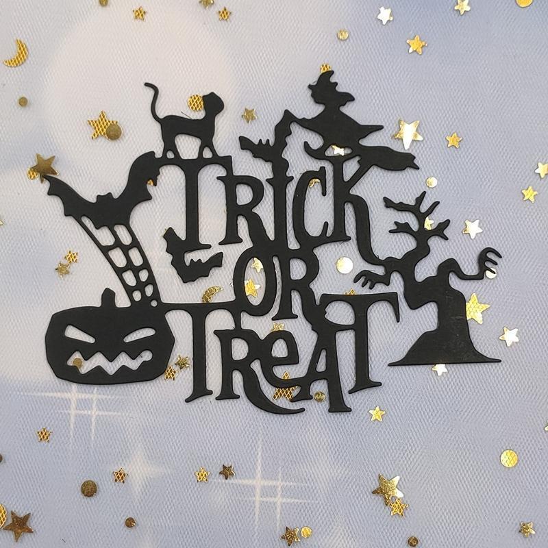 Witch Black Cat DIY Printing Carbon Steel Embossing Mold for Paper Card Making