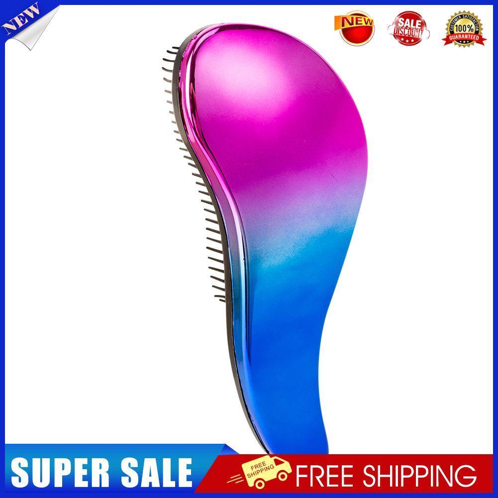 Hair Comb Scalp Anti Hair Break Wet Curly Detangle Hair Styling (Rose Red)