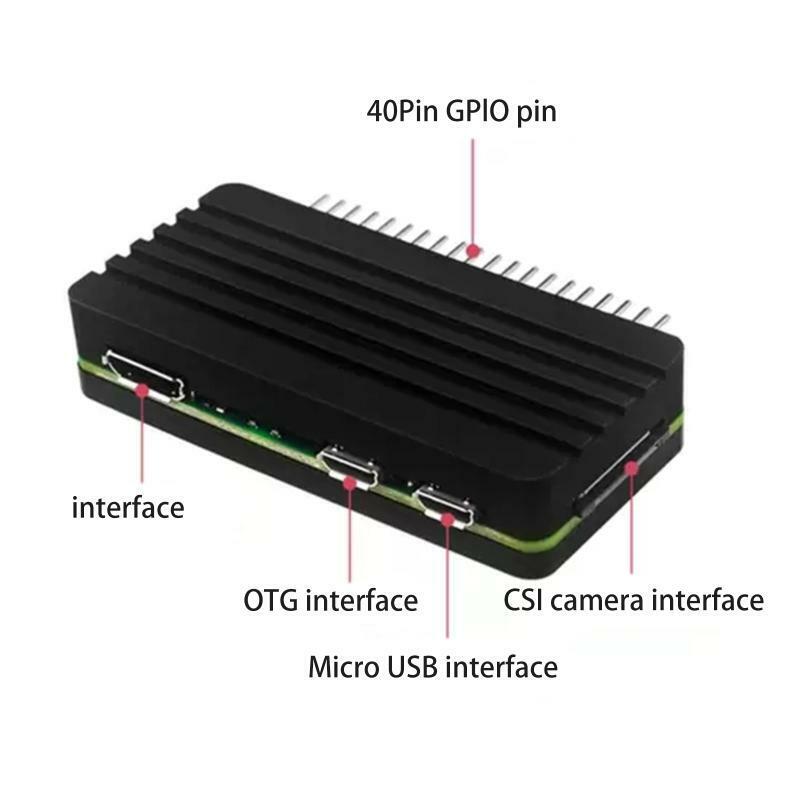 Metal Case for Raspberry Pi Zero 2 W Aluminum Alloy Cover Enclosure with 40Pins