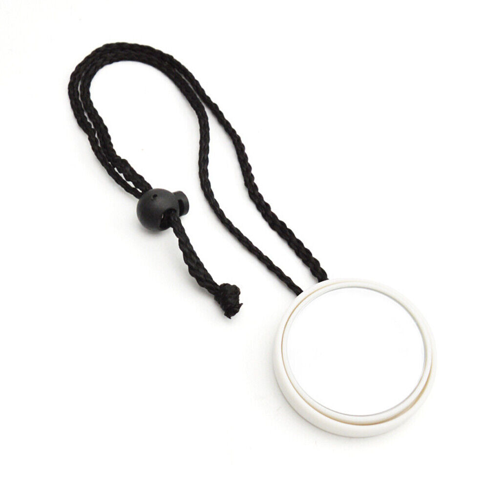 Diving Gear Scuba Diving 360 Degree Adjustable Mirror with Lanyard (White)