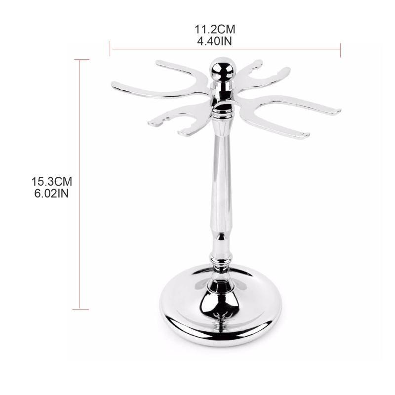 Men Zinc Alloy Razor Holder Shaver Brush Stand Bracket Metal Support Shelf