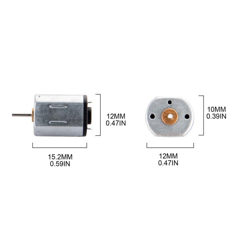 DC Motor 1.5-3.0V DC 15000RPM for Electric Toothbrush USB Fan High Speed Motor