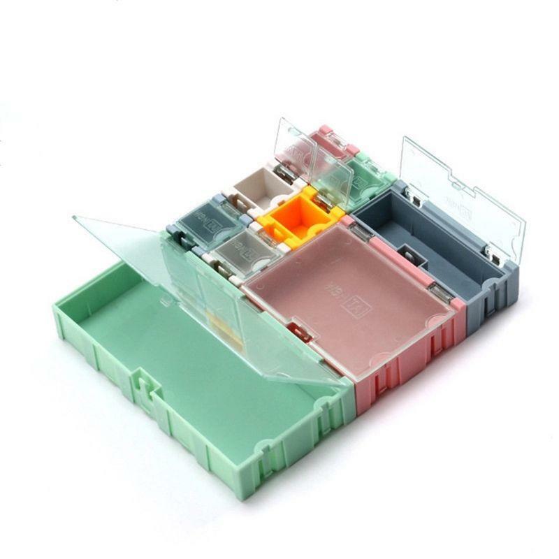 Compact Storage Box Small Container 9-grid Small Items Box Mini Storage Box