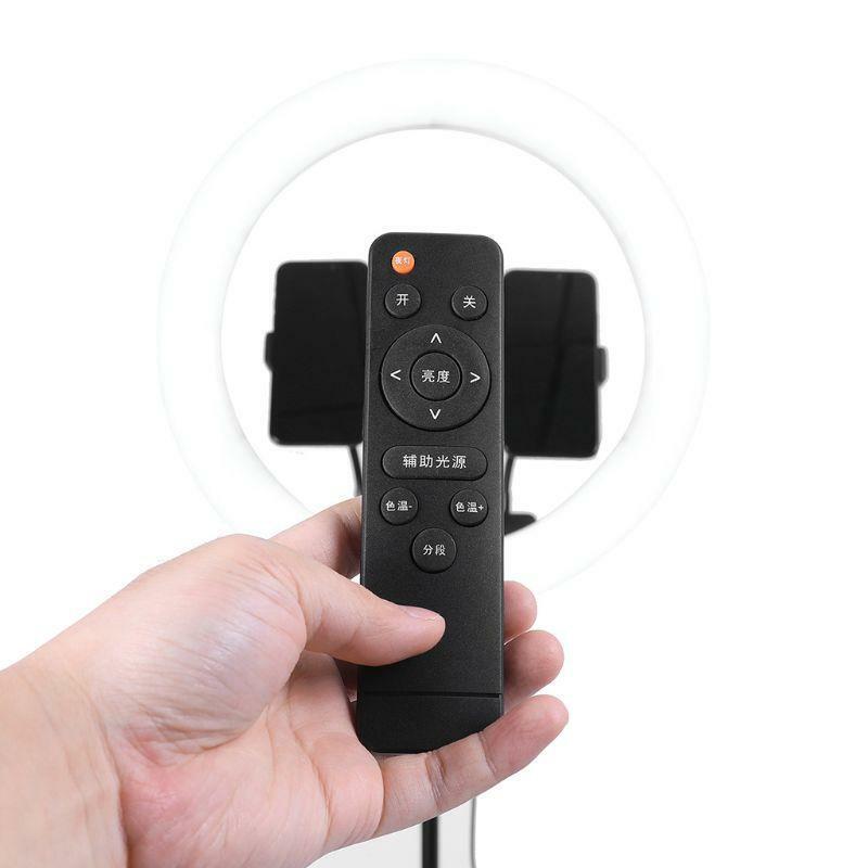 Selfie Ring Light with Phone holder Remote Control US Plug Adapter Photography