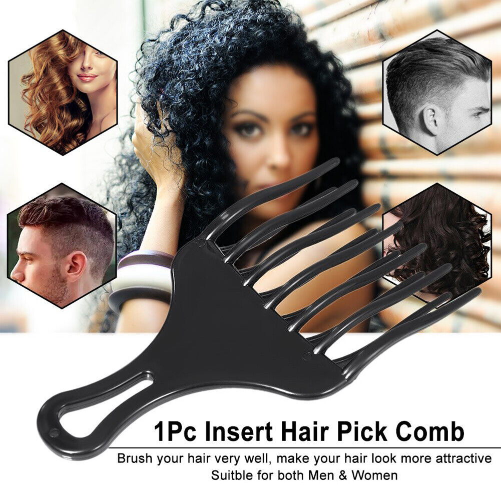 Hairdressing Fork Comb Afro-comb Smooth Hair Styling Tools Hairbrush (C)