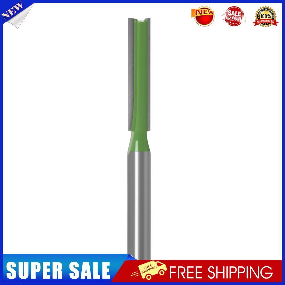 6mm Shank Single Double Flute Straight Router Bit Milling Cutter (6x30)