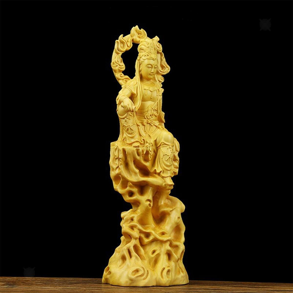 Guanyin Statue Enshrined Decor  Wall Sculpture  House