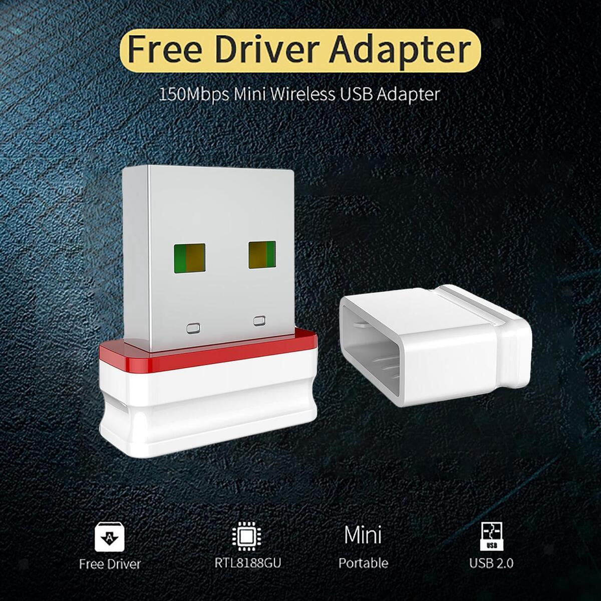 USB WiFi Adapter Desktop USB 2.0 2.4G Laptop PC IEEE802.11B/G/N WiFi Dongle