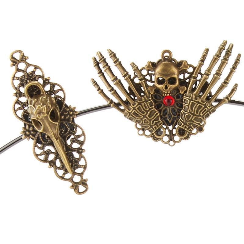 Goth Halo Crown Headband Baroque Tiara Crown Gorgeous Mary Halo Headdress
