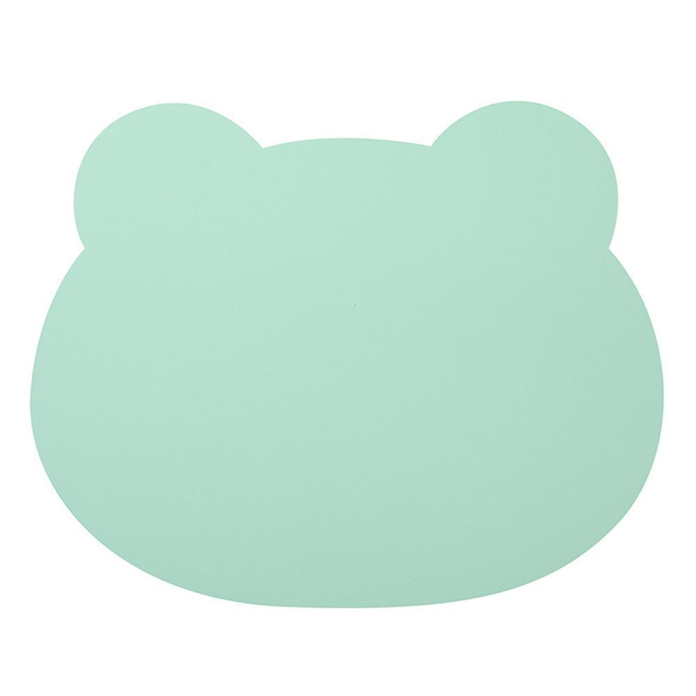 Desk Mat Anti-slip Writing Mat PU Leather Keyboard Mice Mat Mouse Pad Bear Head