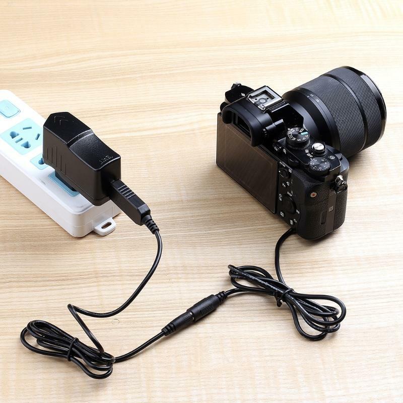 NP-FW50 Dummy Battery Eliminator + 5V 3A EU USB Power Adapter for -Sony Cameras
