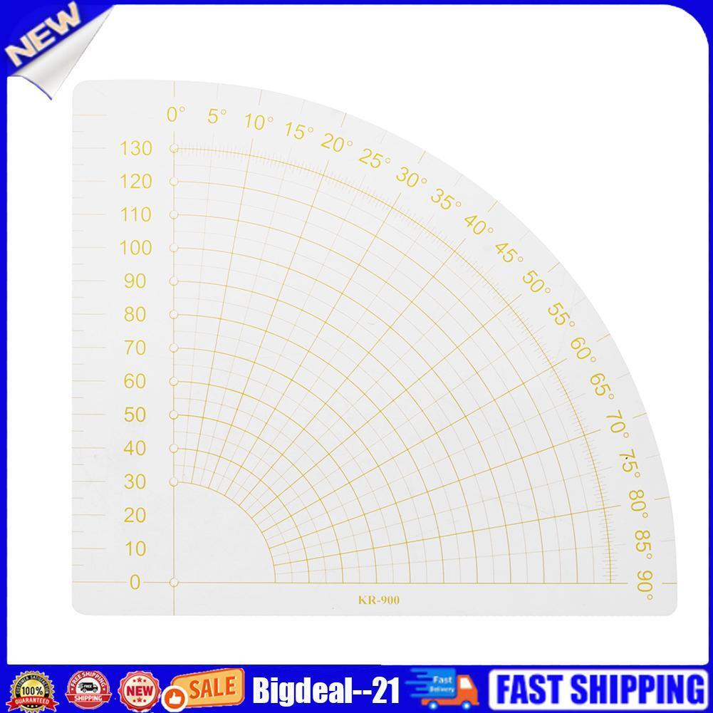 Fan Shape Foot Seam Ruler Quilting Patchwork Scrapbook DIY Sewing Tools