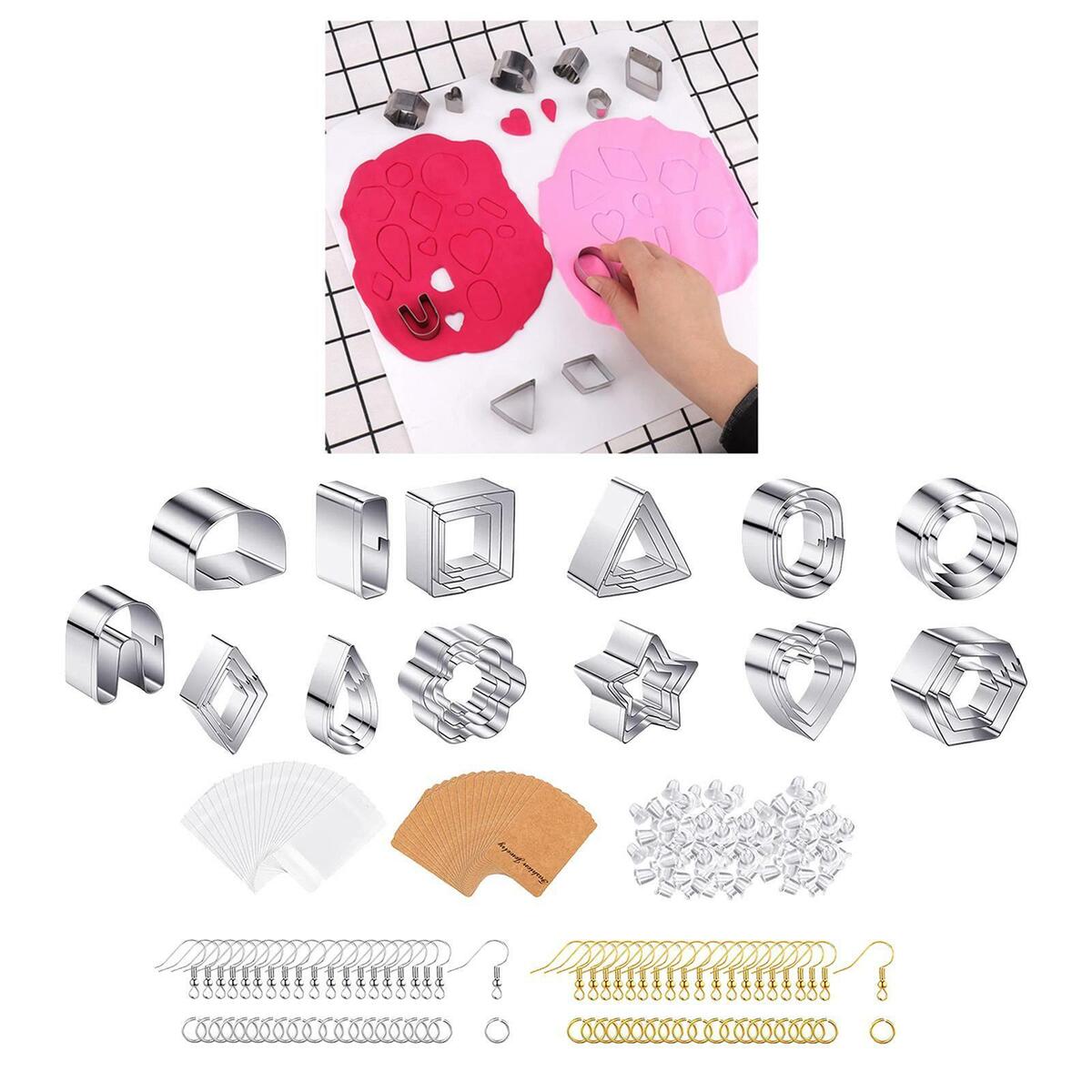 Polymer Clay  DIY Clay Earring  w/ Earring Cards for Biscuit
