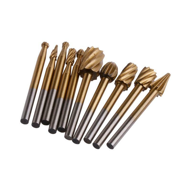 New 10x  Engraving Cutter Woodworking Tools Grinding Electric Rotary File Head
