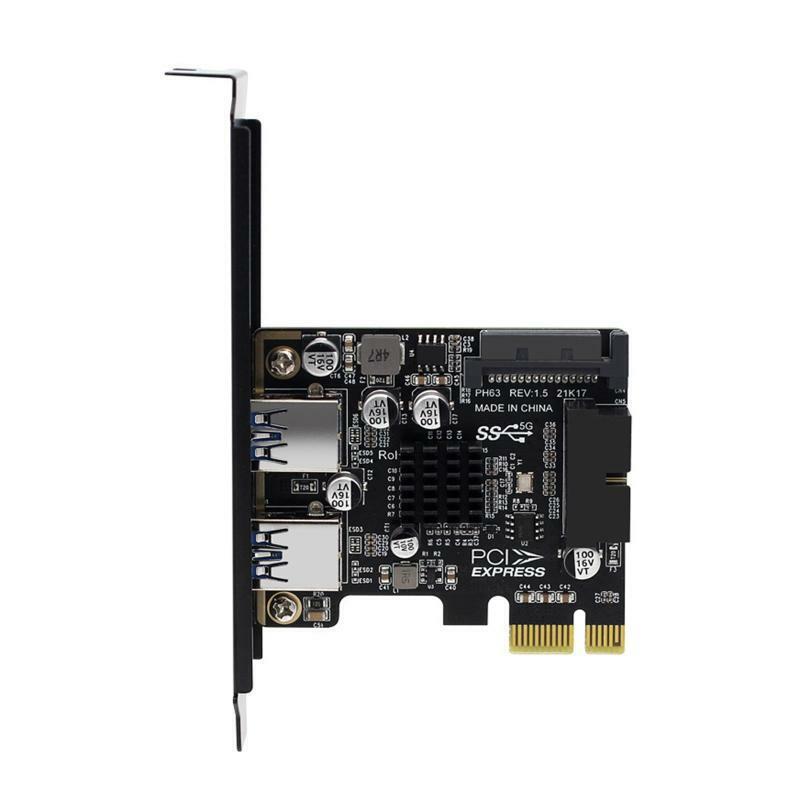 2 Port USB 3.0 PCI Express Riser Card PCI-E Expansion Adapter PCIE 1X USB3.0 HUB