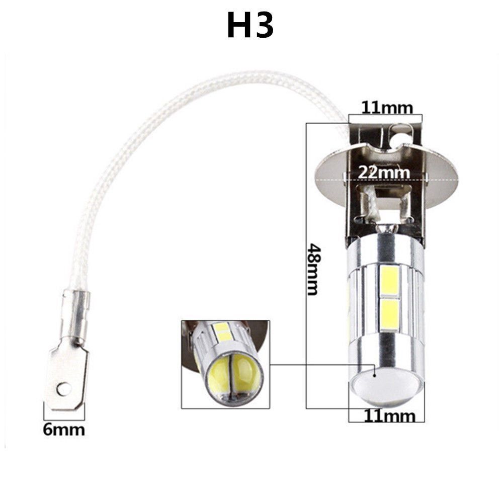 COB H3 LED Bulb Car Fog Light Driving DRL Auto Lamp Headlight Driving Bulb