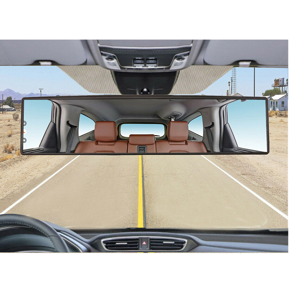 270mm 10.6" Car Inner Anti Glare Wide Angle Rear View Rearview Mirror Universal