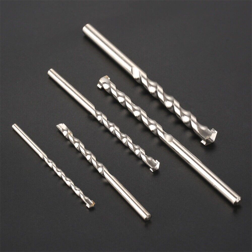 5Pcs 4-10mm Masonry Marble Stone Wall Drill Durable Wood Metal Drilling Bit Set