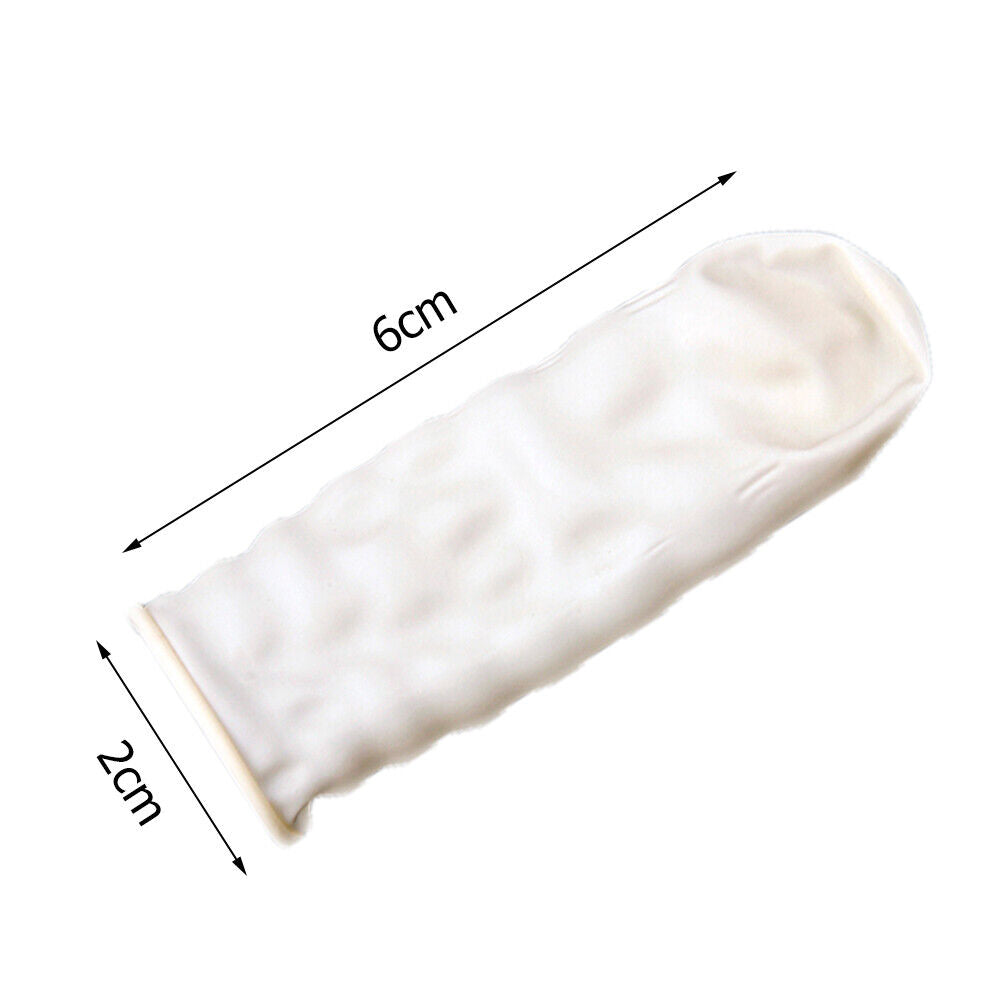 10pcs/set Disposable Finger Cots Nail Fingertips Protective Latex Gloves