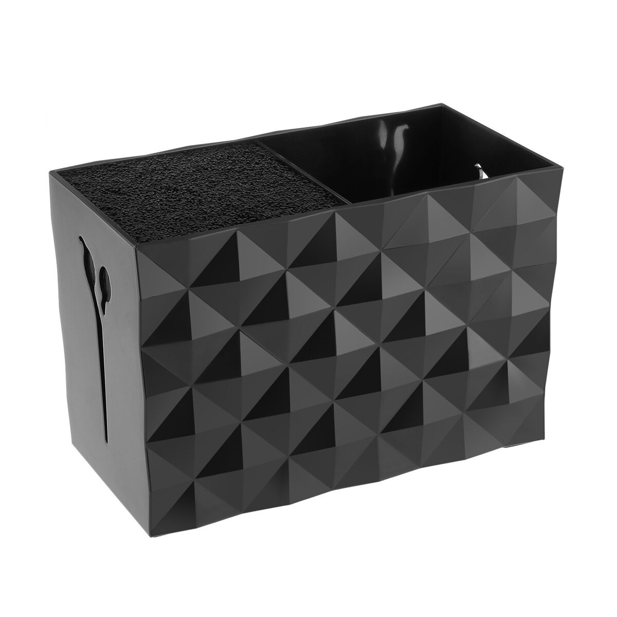 PRO Salon Scissor Holder Shears Comb Clips Organizer Arcylic Box Case Black