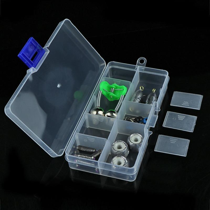 Fishing Lures Hook Bait Plastic Storage Box Adjustable Case Tackle Accessory New