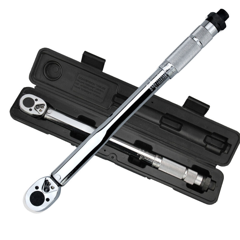 1/4 3/8 1/2 Square Torque Wrench 2-Way Adjustable Tire Repair Spanner (1/4)