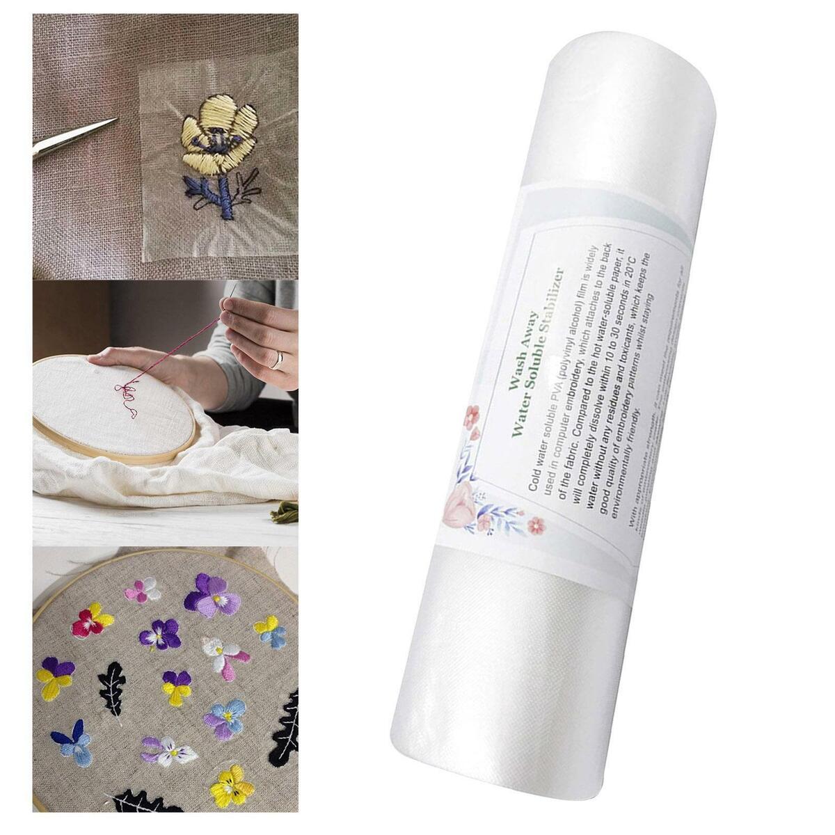 30Yd 20cm  Water Soluble Embroidery Stabilizer transparent film