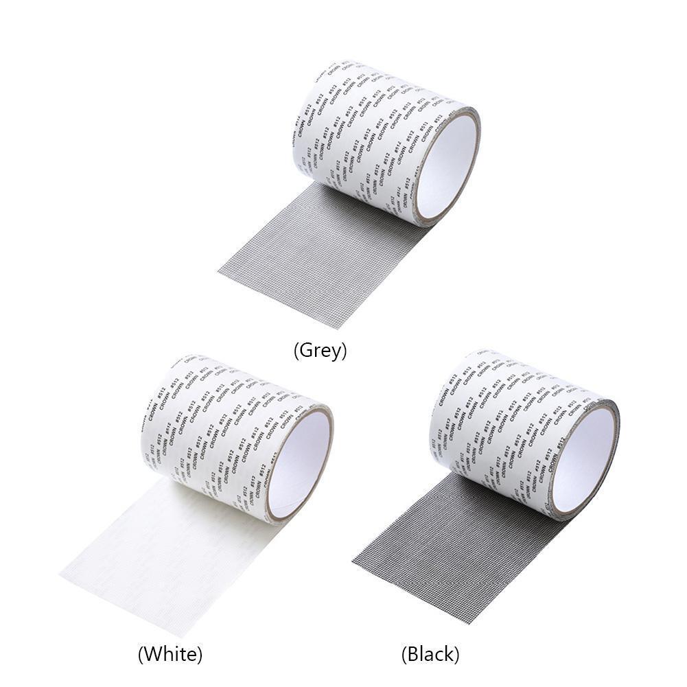 Screen Repair Tape Self Adhesive Mosquito Window Net Repair Patch (Grey)