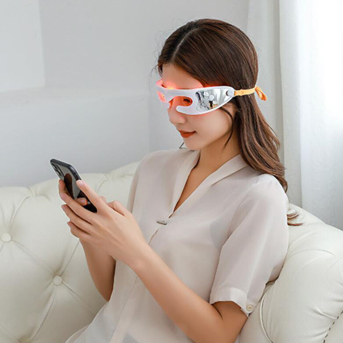Electric Eye Care Massager Vibration Massage Relax Heated Therapy Eye Care
